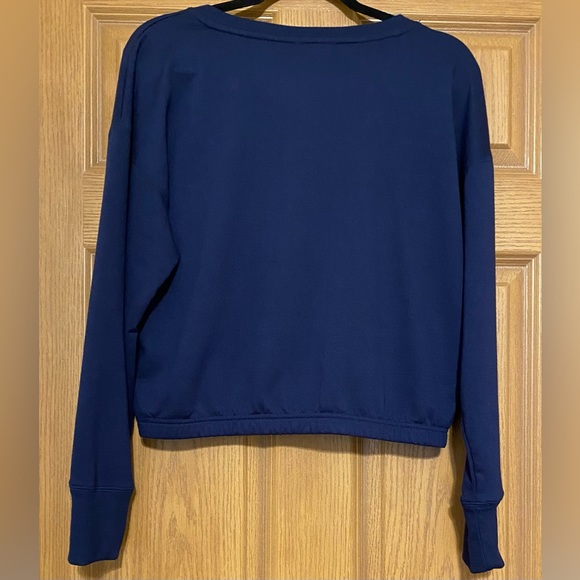 NWT Cozie by Pinkrose navy blue Christmas sweatshirt, Sz, Large. - Picture 5 of 8